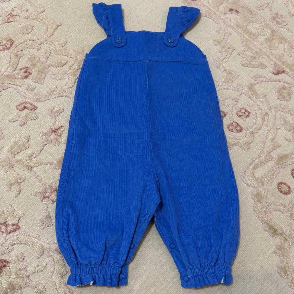 The Beaufort Bonnet Company Blue Ruffle-Strap Jumper